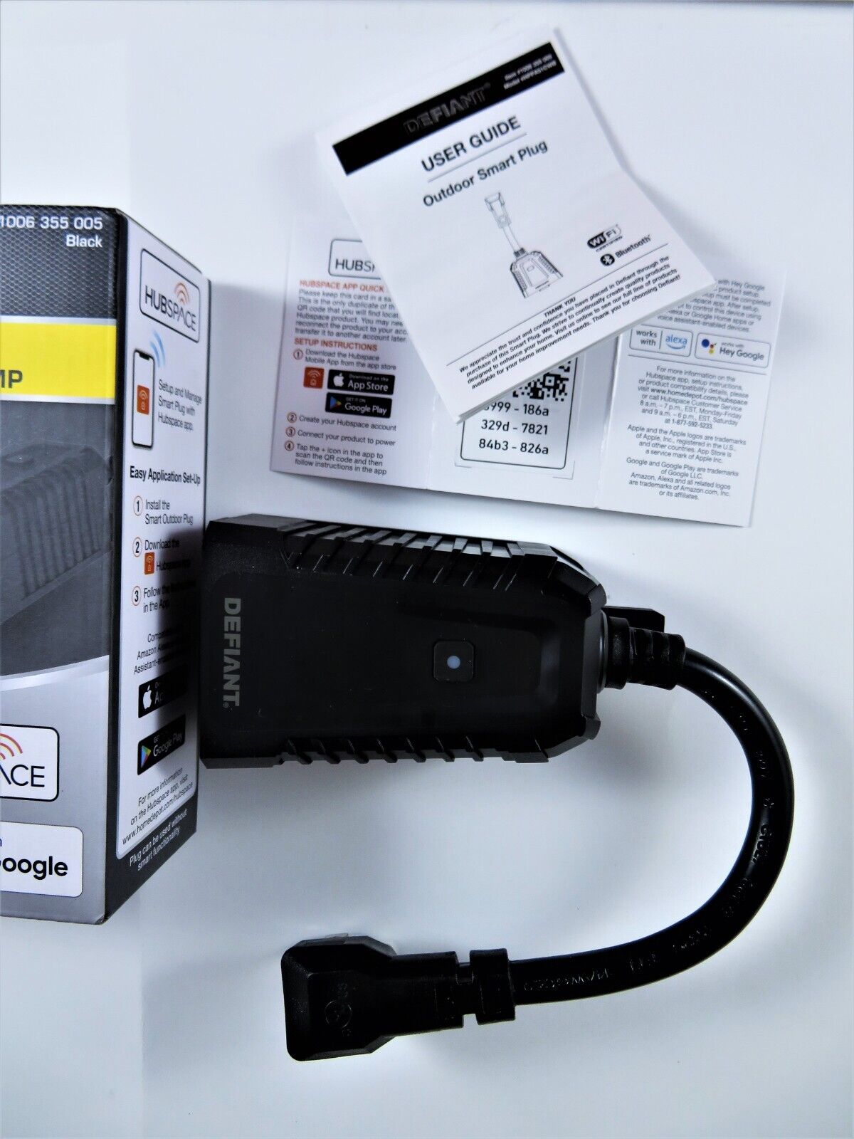 15 Amp 120-Volt Smart Wi-Fi Bluetooth Outdoor Plug with 2 Outlets Powered by Hubspace